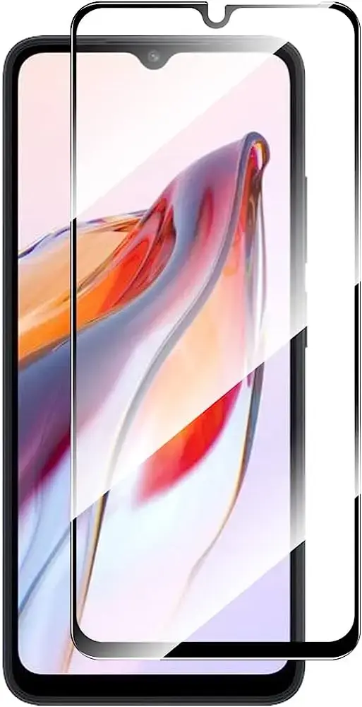 HOFI Fusion pilnam ekrānam 5D aizsargstikls ar rāmi telefonam Xiaomi Redmi 10C | Xiaomi Redmi 12C melns