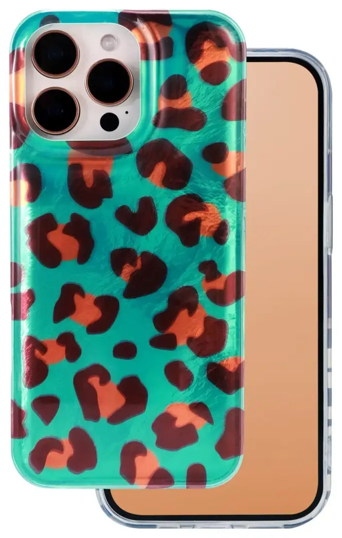 Animal Print phone case for iPhone 15 Pro multicolor (Crazy Cheetah)
