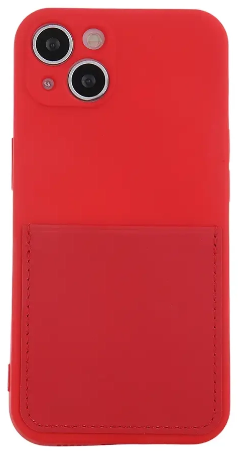 Fusion Card Case silikona aizsargapvalks Apple iPhone 14 Pro sarkans