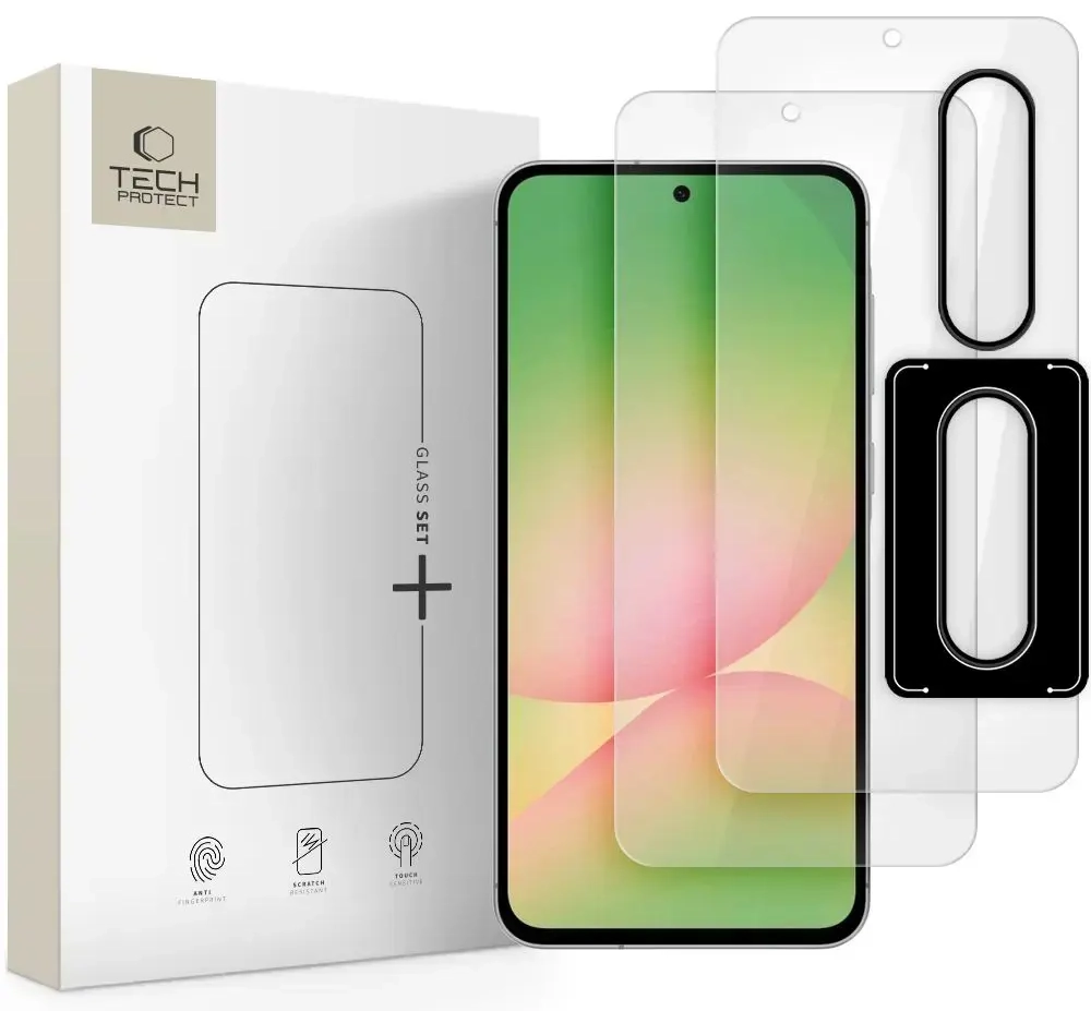 Tech-Protect Glass Set+ tempered glass for phone Samsung Galaxy A36 5G (A366) | A56 5G (A566)