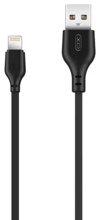XO NB103 datu pārraides un uzlādes vads | USB-A uz Lightning | 10.5W | 2m | melns