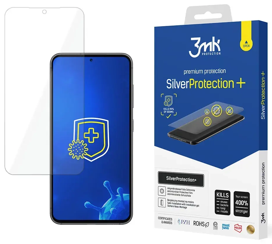 3mk SilverProtection+ aizsargplēve telefona ekrānam Samsung Galaxy S24+ (S926)