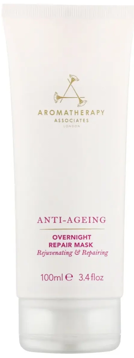 Aromatherapy Associates, Senėjimą stabdantis, Braškių sėklos, Atstatomasis, Naktinis, Kreminė Kaukė, Veidui, 100 ml