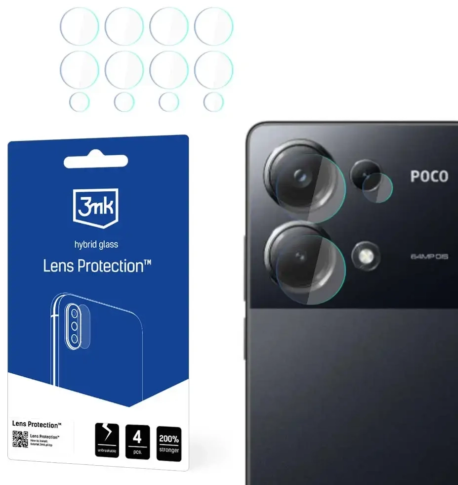 Poco M6 Pro 4G - 3mk Lens Protection™ screen protector