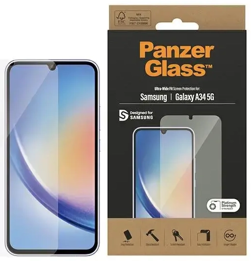 PanzerGlass Ultra-Wide Fit Sam A34 5G A346 Screen Protection 7327
