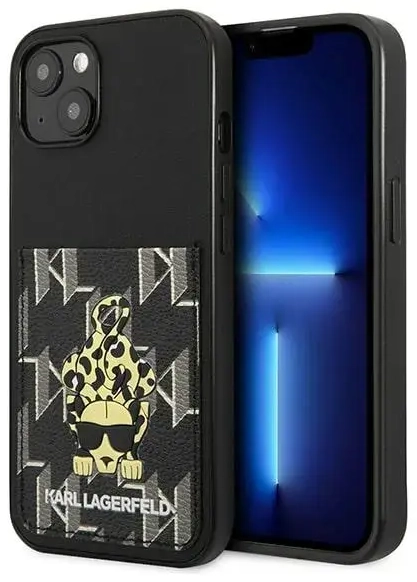 Karl Lagerfeld KLHCP13MCANCNK iPhone 13 6,1" hardcase czarny|black Karlimals Cardslot