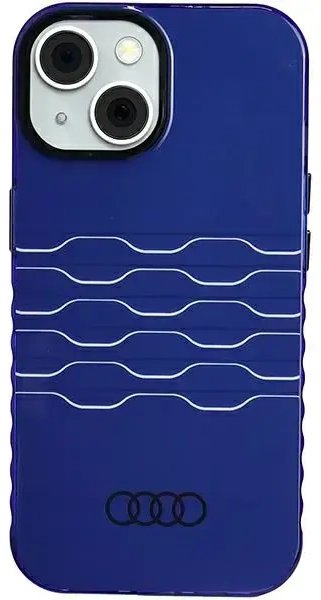 Audi IML MagSafe Case iPhone 15 | 14 | 13 6.1" niebieski|navy blue hardcase AU-IMLMIP15-A6|D3-BE