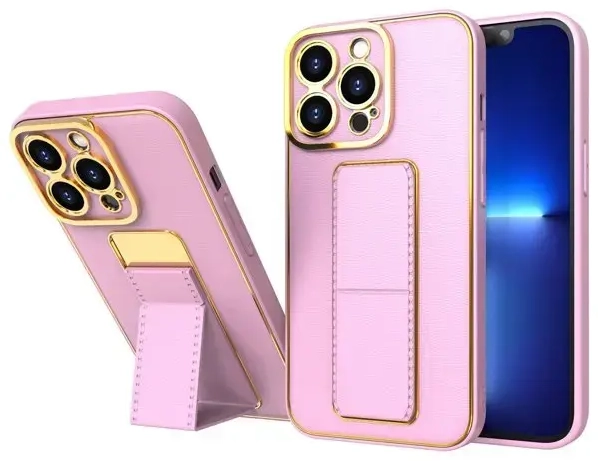 Fusion New Kickstand  silikona aizsargapvalks Samsung A525 | A526 Galaxy A52 | A52 5G rozā
