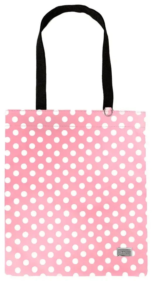 Shopping bag Wonder pattern 2 light pink polka-dot