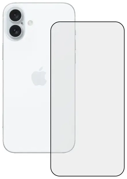 Fusion 5D kaitseklaas telefonile Apple iPhone 16 must