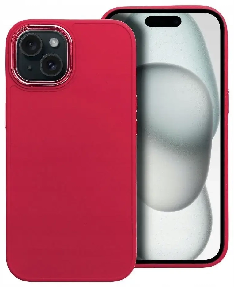 Fusion Frame silikona aizsargapvalks  Apple iPhone 15 Pro fuksija