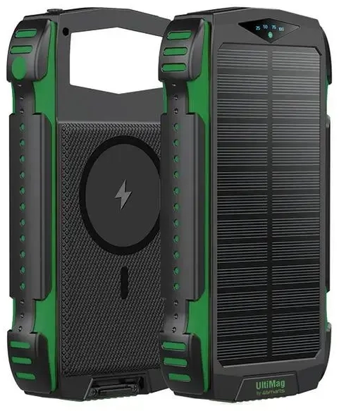 4smarts Solarny TitanPack Rugged UltiMag external battery (powerbank) | 20000 mAh | green