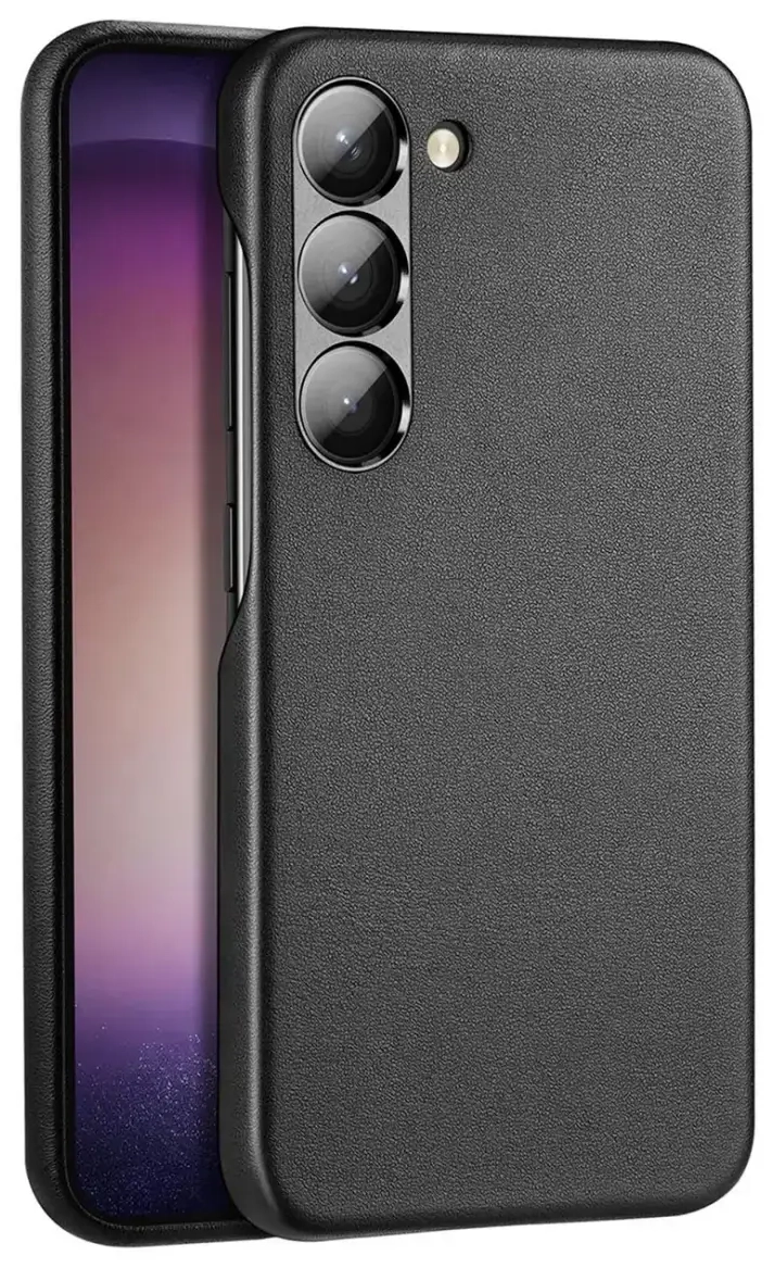 Dux Ducis Grit case for Samsung Galaxy S23+ elegant case made of artificial leather black