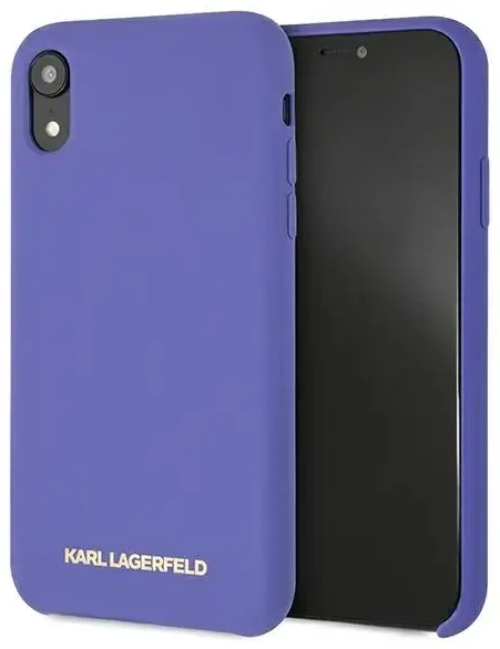 Karl Lagerfeld KLHCI61SLVOG iPhone  Xr  hardcase fioletowy|violet Silicone