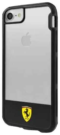 Ferrari Hardcase FEHCP7BISBK iPhone 7|8 |SE 2020 | SE 2022  transparent black