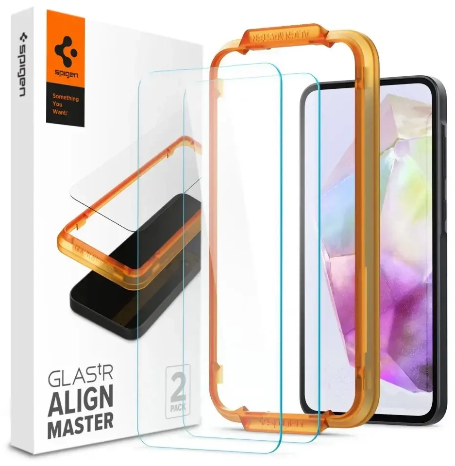 Spigen ekrano apsauginis stiklas telefonui Samsung Galaxy A35