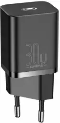 Baseus Super Si tīkla lādētājs | 30W | QC | USB-C | melns