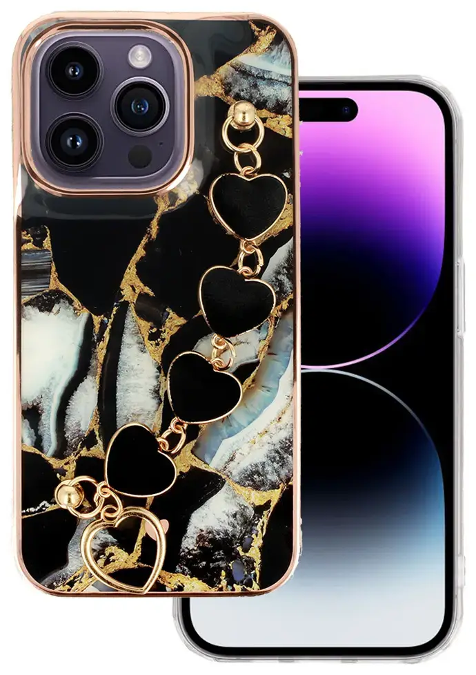 Trend telefono dėklas iPhone 14 Plus juodas (dizainas 1)