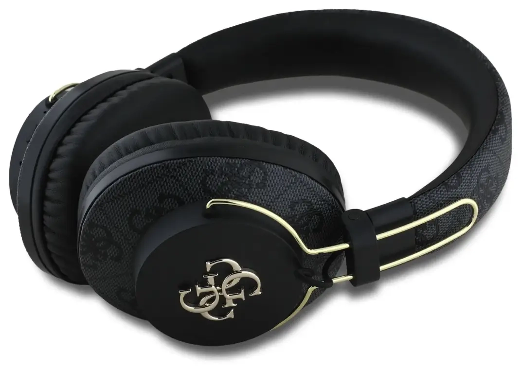 Guess PU 4G Metal Logo ENC Wireless Headphone Black
