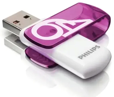Philips USB 2.0 mälupulk Vivid Edition (lilla) 64GB