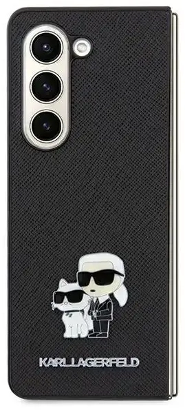 Karl Lagerfeld Saffiano Karl&Choupette Pin case for Samsung Galaxy A35 - black