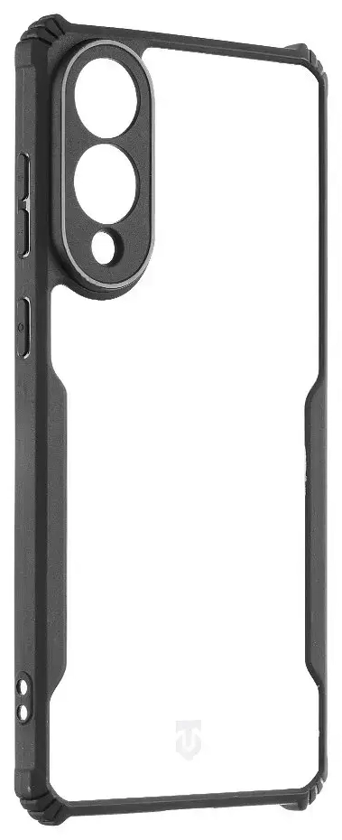 Tactical Quantum Stealth phone case for Samsung Galaxy S25 Edge clear, black