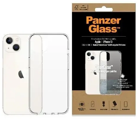 PanzerGlass ClearCase iPhone 13 6,1" Antibacterial Military grade clear 0313