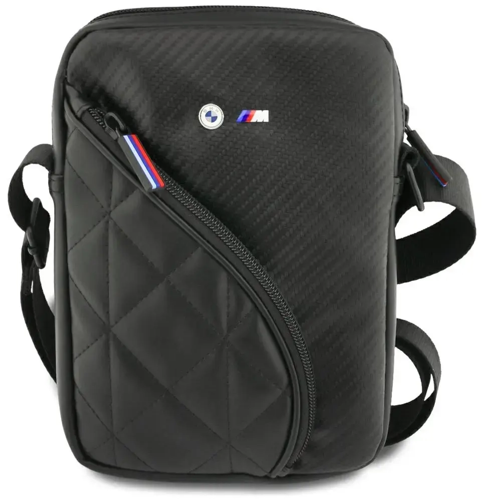 Bag BMW Carbon Pockets & Metal Logo 8" black
