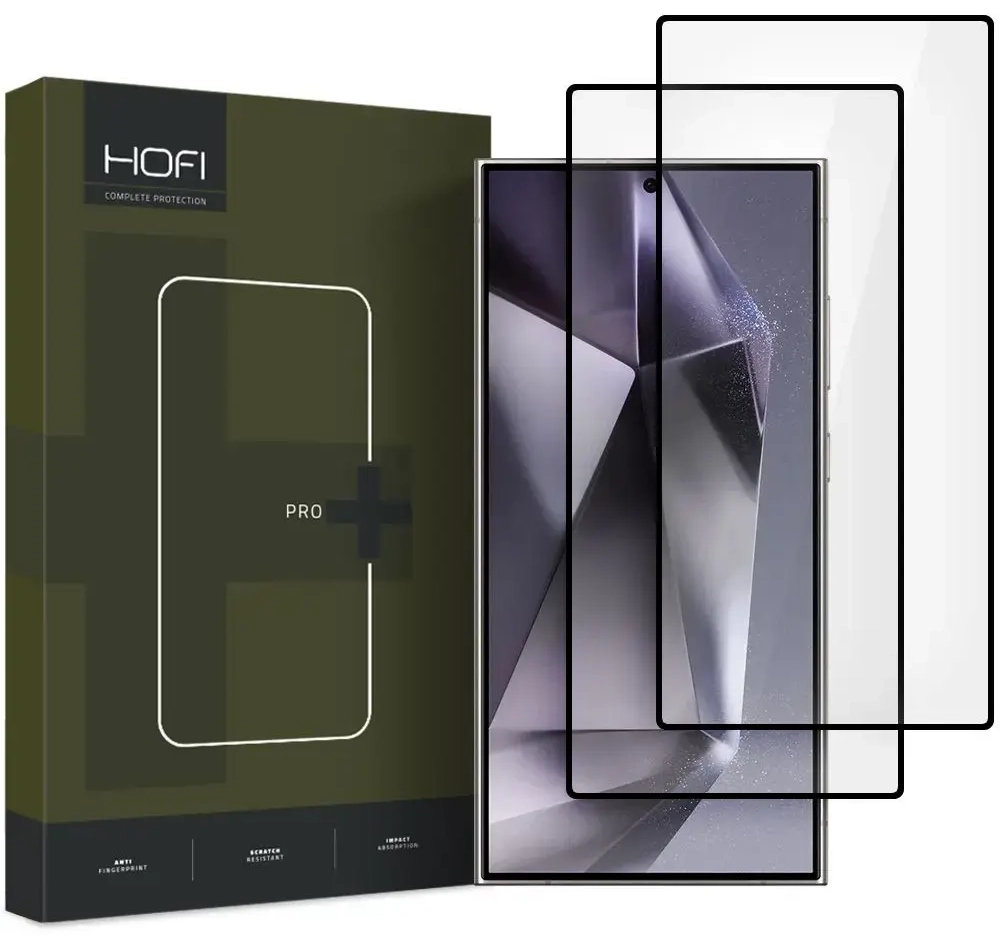 HOFI GLASS PRO+ tempered glass for phone Samsung Galaxy S25 Ultra black 2-pack