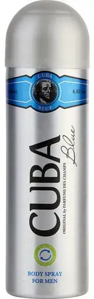 Cuba Blue by Cuba BODY SPRAY 6.6 OZ for MEN
