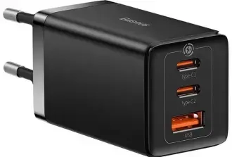 Baseus GaN5 Pro tīkla lādētājs | 65W | GaN | USB-C, USB-A | melns