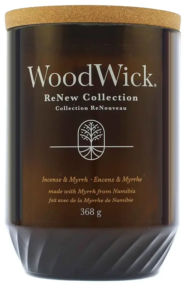 Žvakė WoodWick ReNew Incense & Myrrh didelė 368 g