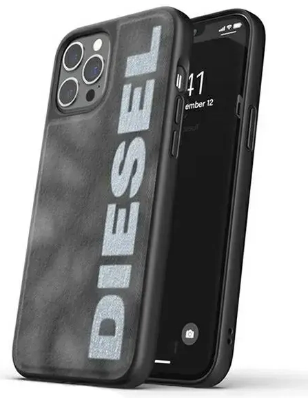 Diesel Moulded Case Bleached DenimiPhone 12/12 Pro szaro-biały/grey-white 44297
