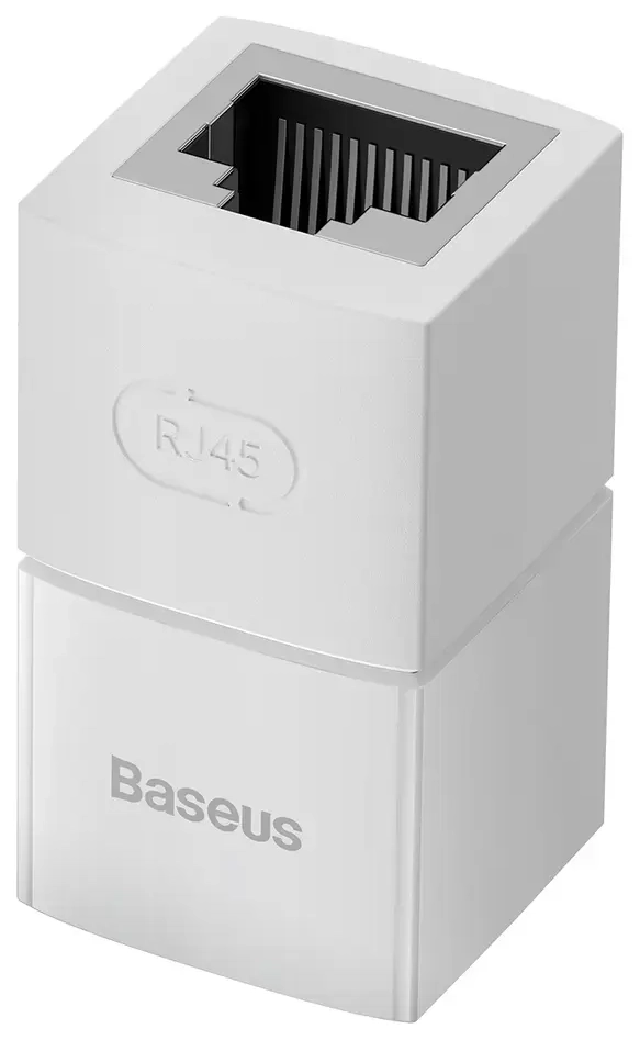Network coupler Ethernet RJ-45 cable connector Baseus AirJoy Series 10 pcs - white
