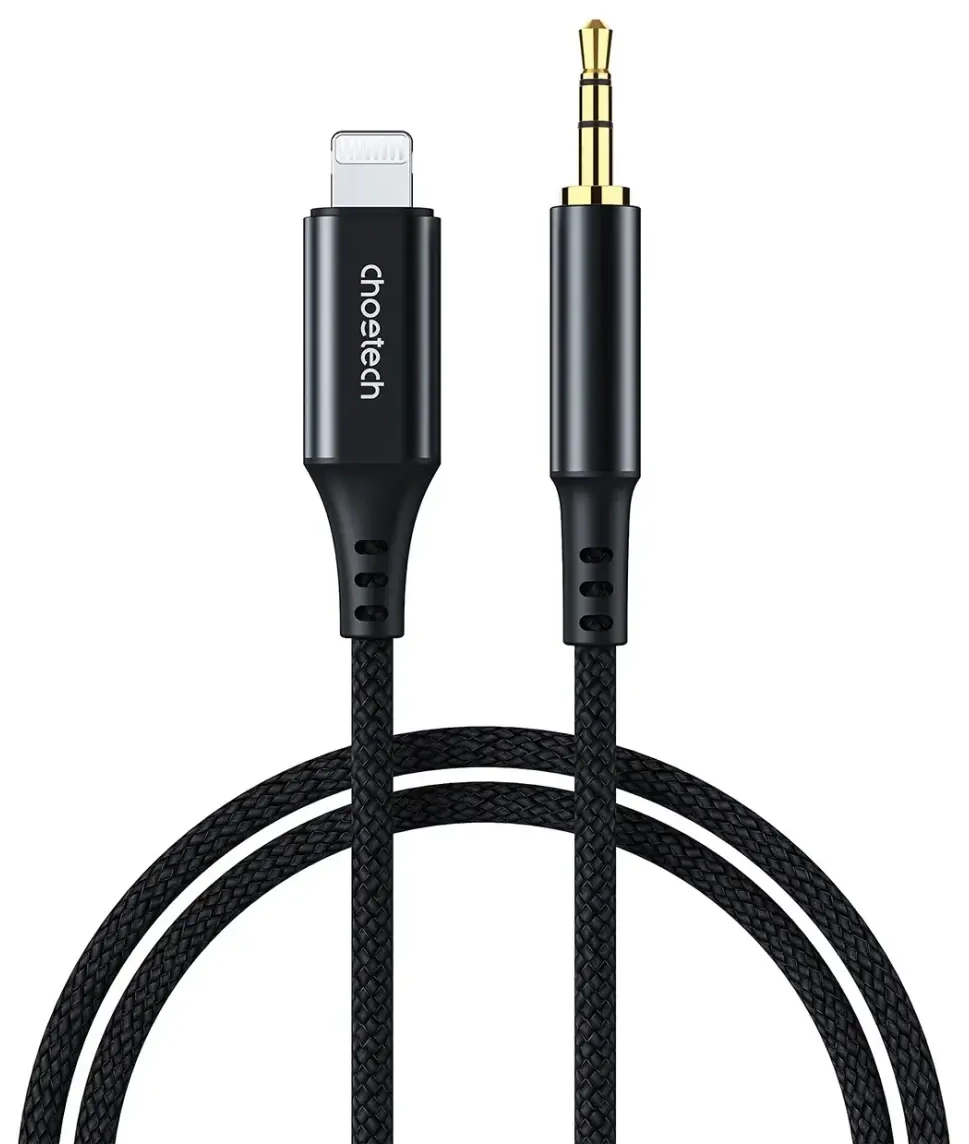 Choetech AUX007 Lighting | mini jack 3.5mm cable 1 m - black