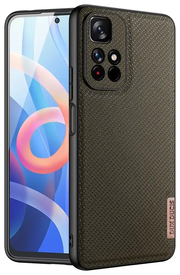 Dux Ducis Fino case cover covered with nylon material Poco M4 Pro 5G green