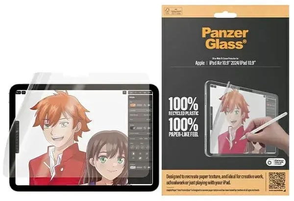 PanzerGlass GraphicPaper iPad Air 2024 10.9" | iPad 10.9" peegeldusvastane, ümbrisega sobiv, Ultra-wide Fit 2834