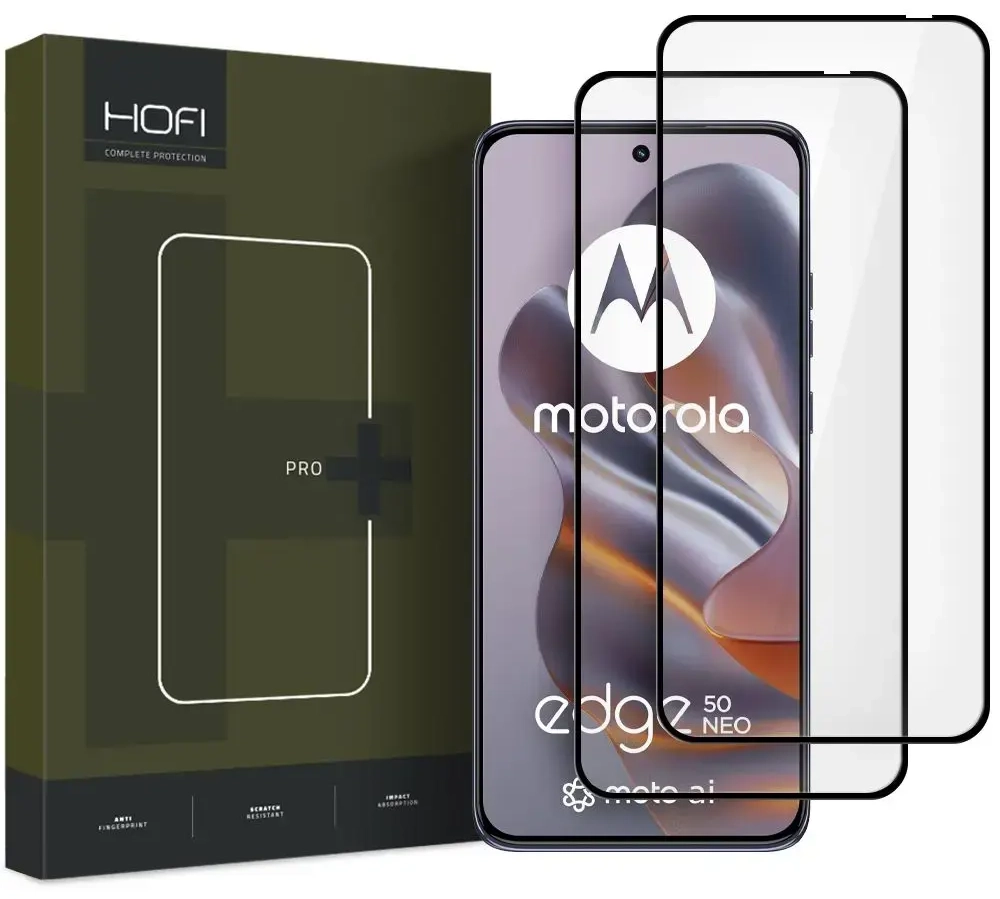 СТЕКЛО HOFI GLASS PRO+ 2 ШТ. ЗАКАЛЕННОЕ СТЕКЛО MOTOROLA EDGE 50 NEO ЧЕРНЫЙ