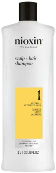 Nioxin Systems Shampoo, System 1 1000ml in Clear