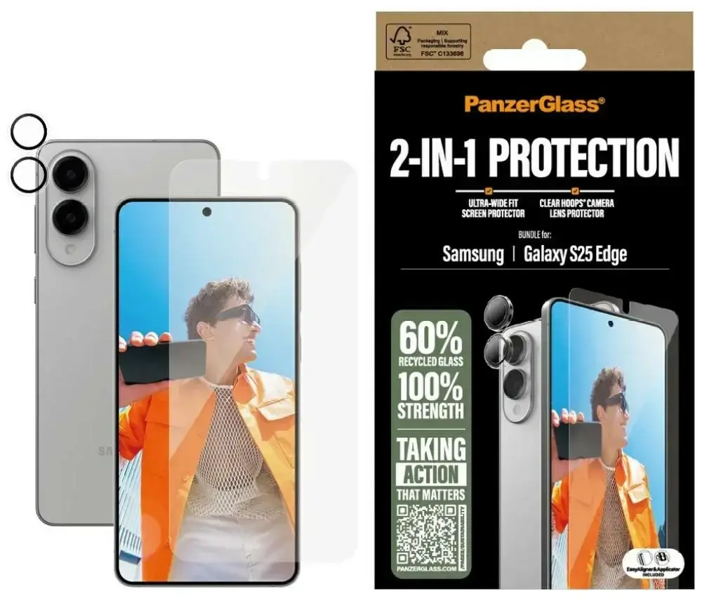 PanzerGlass telefoniüm Samsung Galaxy S25 Edge jaoks