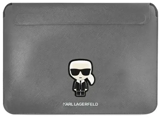 Karl Lagerfeld Sleeve KLCS16PISFG 16" srebrny|silver Saffiano Ikonik Karl
