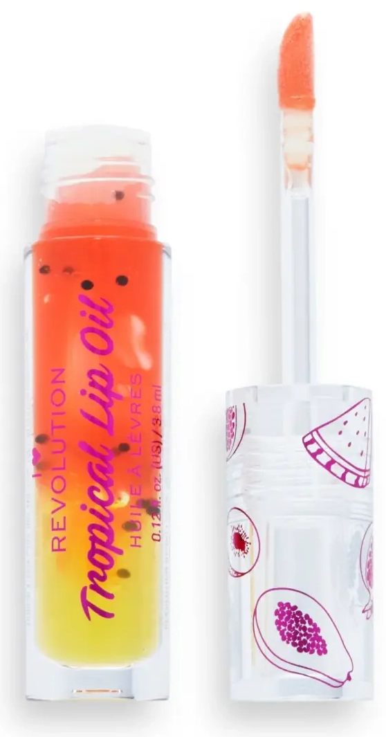 I Heart Revolution, Tropical, Plumping, Lip Oil, Papaya, 3.8 ml