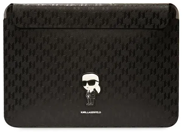 Karl Lagerfeld Sleeve KLCS14SAKHPKK 14" czarny|black Saffiano Monogram Ikonik