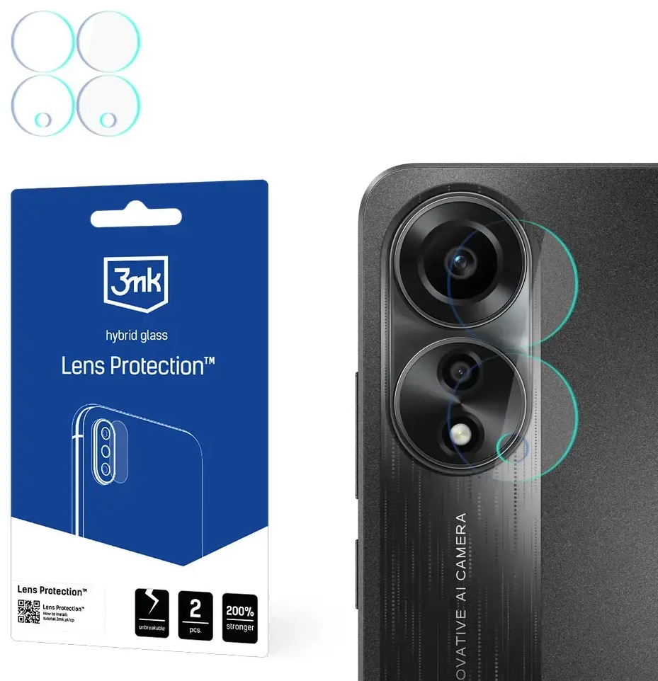 Oppo A78 5G - 3mk Lens Protection™ screen protector