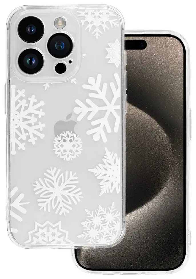 TEL PROTECT Christmas Clear maciņš telefonam iPhone 11 caurspīdīgs (dizains 4)