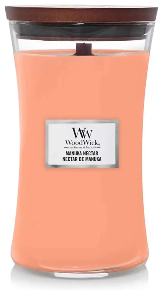 Kvapioji žvakė WoodWick Manuka Nectar su medine dagtimi 609,5 g