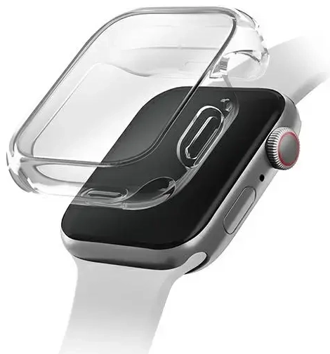 „Uniq Garde“ dėklas „Apple Watch 45mm“, skaidrus