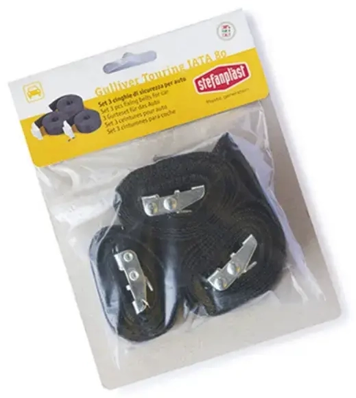 Turvavööd autole 3 tk. transpordipuurile Gulliver Touring mustad