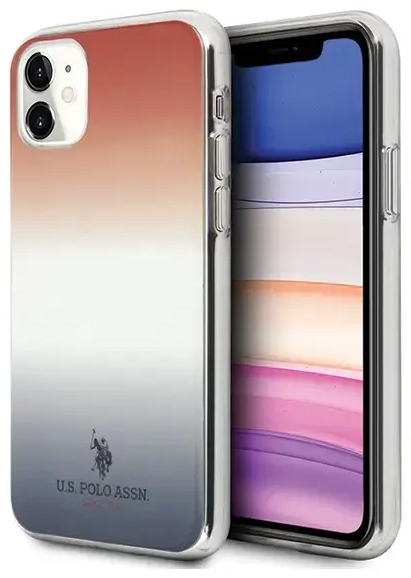 US Polo USHCN61TRDGRB iPhone 11 raudonai-mėlynas|blue&red Gradient Pattern Collection