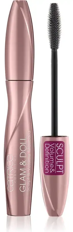 Catrice Glam & Doll Sculpt & Volume Volumizing Mascara for Eyelashes Color Defined 010 Black 9.5 Ml